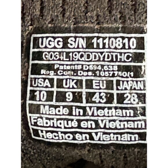 UGG Neumel Ballistic Boots Men’s Size 10 Black Urban Chukka Flap Slip On - Picture 11 of 16